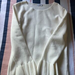 Akris Punto Cream Crew Neck Sweater
